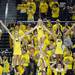 Michigan cheerleaders cheer for the crowd during a taping of ESPN's College Game Day at Crisler Arena on Saturday morning. Melanie Maxwell I AnnArbor.com